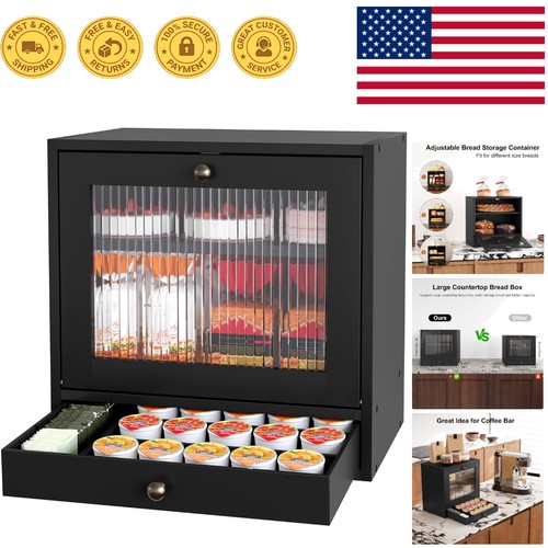 Spacious wooden bread storage - wooden,
